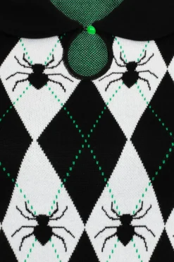 Hell Bunny Natasha Top Black/White Hot