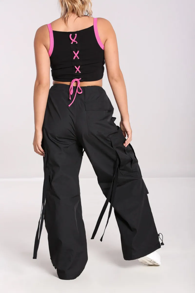Hell Bunny Nickel Trousers Black Discount