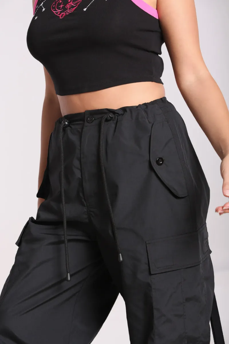 Hell Bunny Nickel Trousers Black Discount