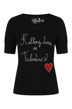 Hell Bunny Non - Valentine Top Black Outlet