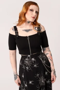 Hell Bunny Obsidian Top Black Best