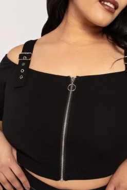 Hell Bunny Obsidian Top Black Best