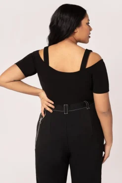 Hell Bunny Obsidian Top Black Best