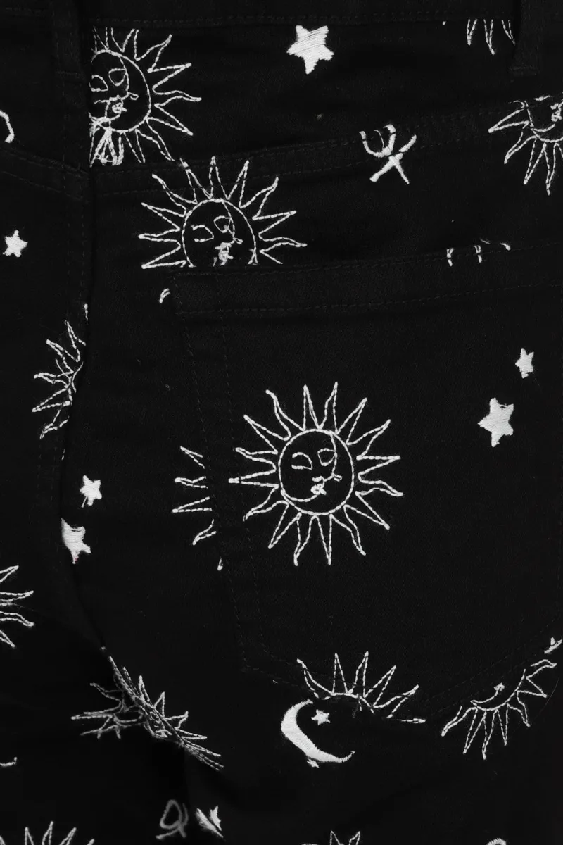 Hell Bunny Oculus Jeans Black Clearance