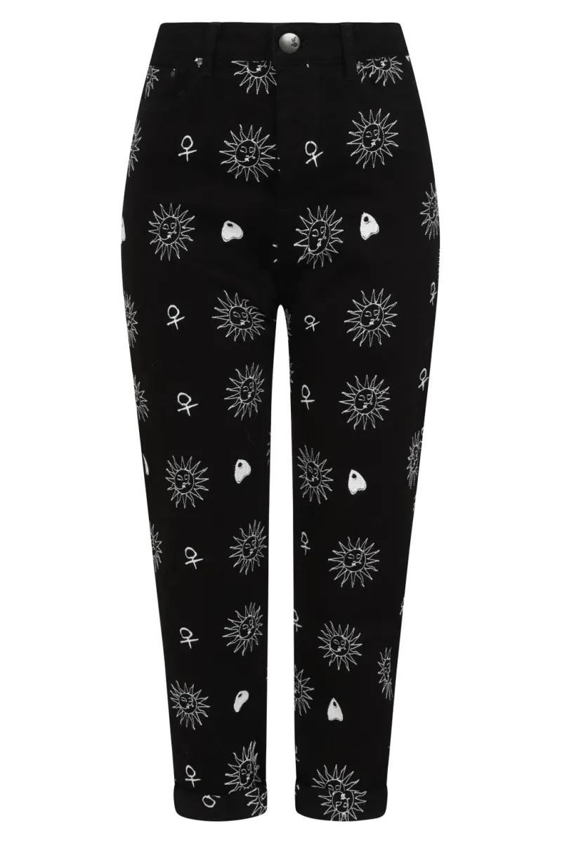 Hell Bunny Oculus Jeans Black Clearance