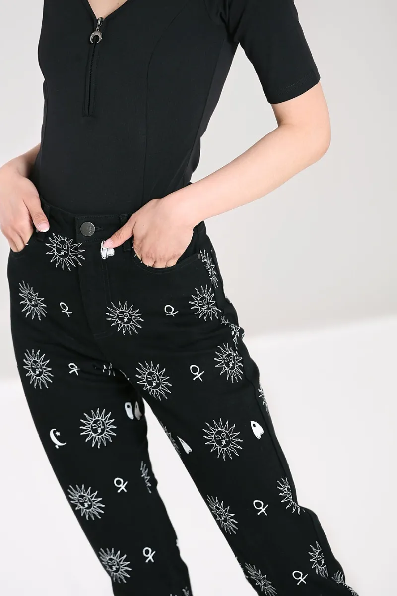 Hell Bunny Oculus Jeans Black Clearance