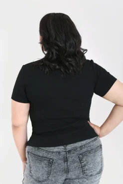 Hell Bunny Oculus Top Black Clearance