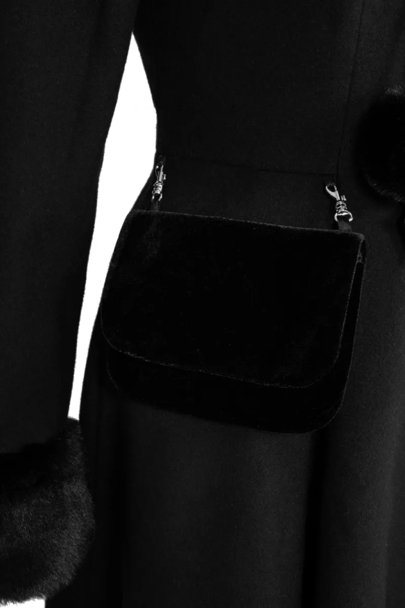 Hell Bunny Oita Coat Black Outlet