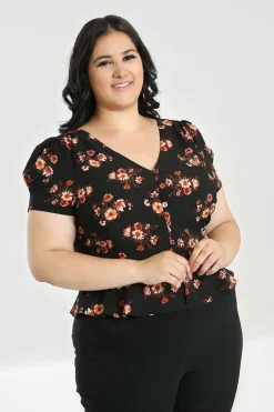 Hell Bunny Orla Blouse Black Online
