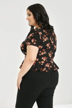 Hell Bunny Orla Blouse Black Online