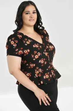 Hell Bunny Orla Blouse Black Online