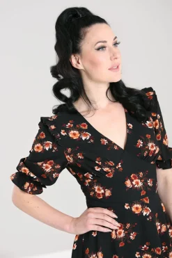 Hell Bunny Orla Mid Dress Black Discount