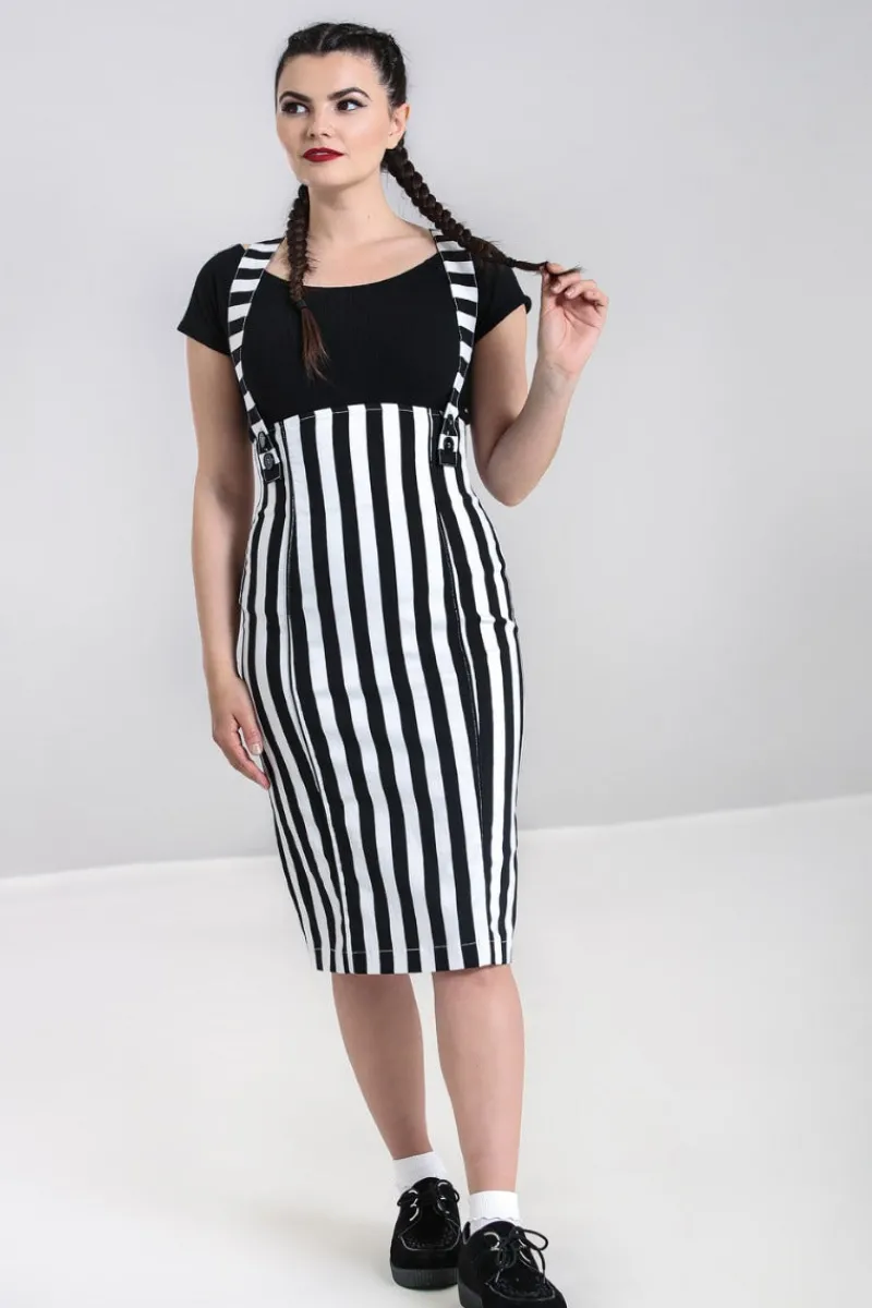 Hell Bunny Otho Pinafore Skirt Discount