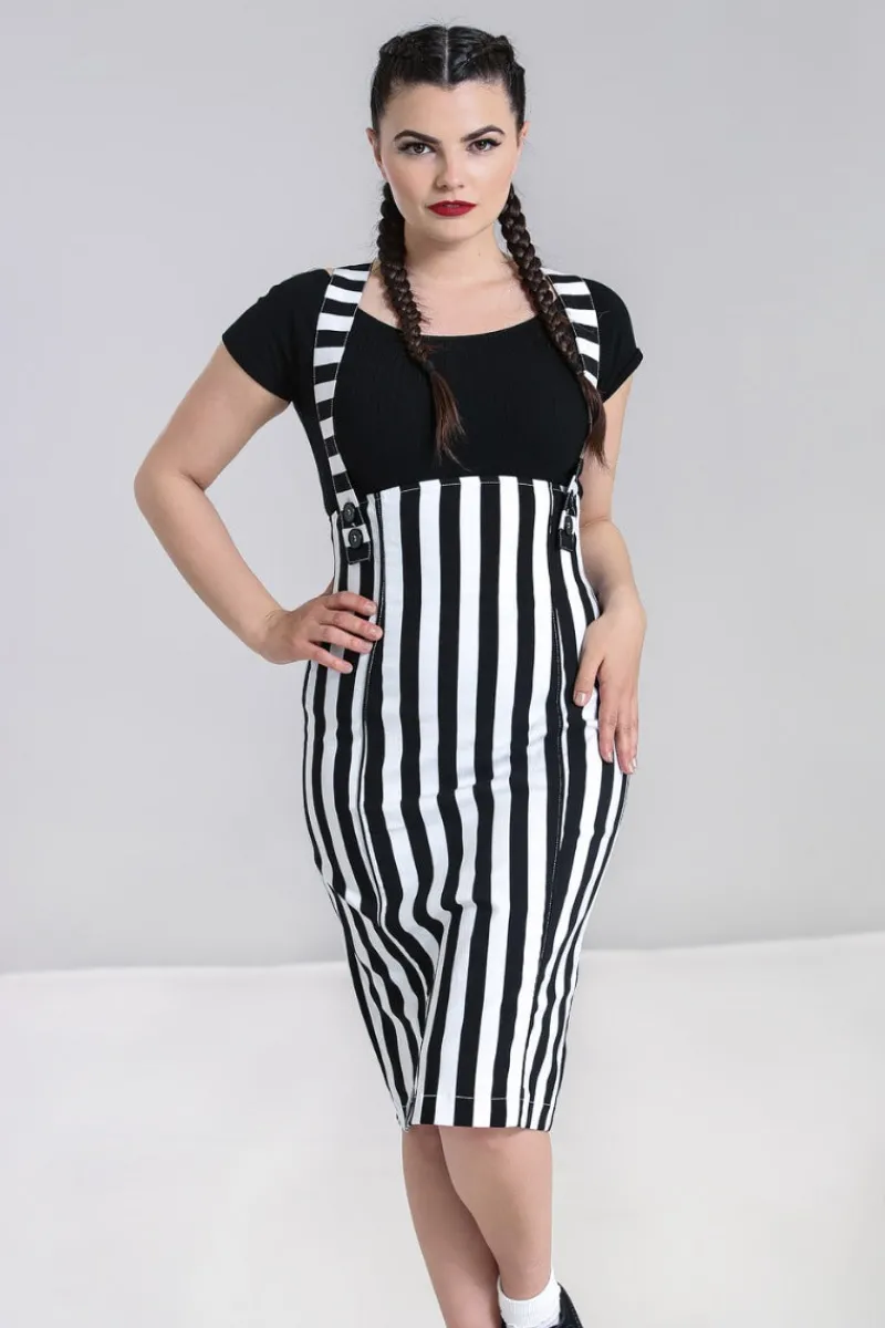 Hell Bunny Otho Pinafore Skirt Discount