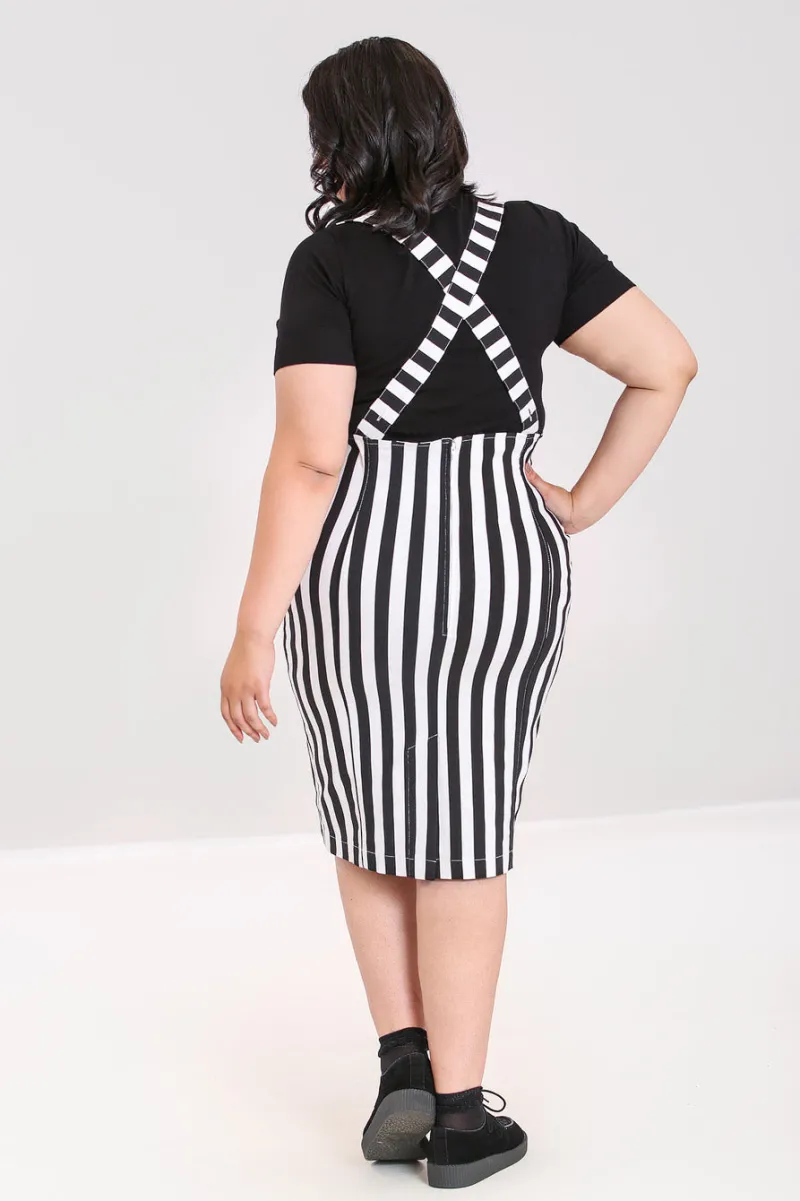 Hell Bunny Otho Pinafore Skirt Discount