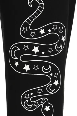 Hell Bunny Ouija Joggers Black New