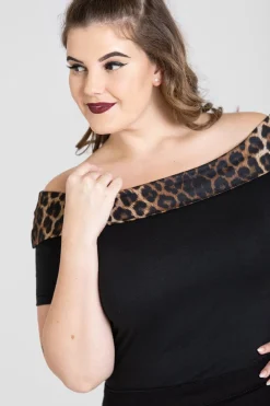 Hell Bunny Panthera Top Black New