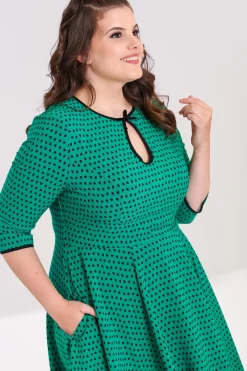 Hell Bunny Paradisum 50's dress Green Online
