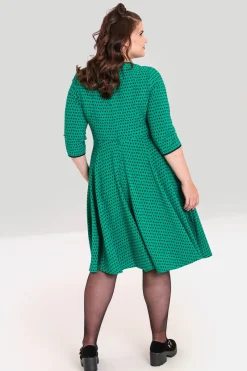 Hell Bunny Paradisum 50's dress Green Online