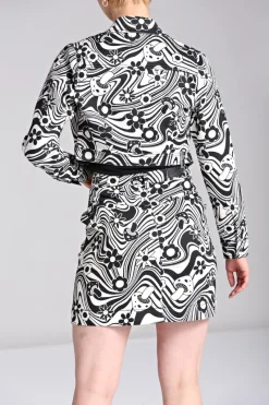 Hell Bunny Penny Mini Skirt Ivory Online