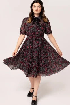 Hell Bunny Perry Mid Dress Black Clearance