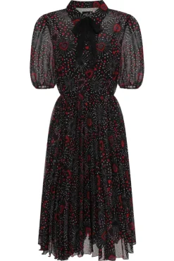 Hell Bunny Perry Mid Dress Black Clearance