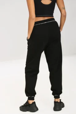 Hell Bunny Petal Joggers Black Clearance