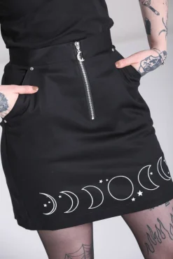 Hell Bunny Phaze Skirt Black Clearance