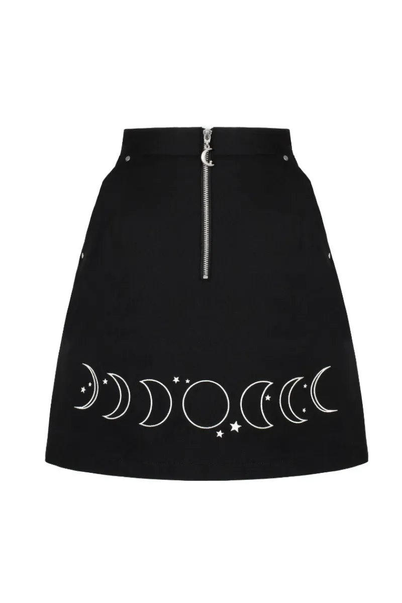 Hell Bunny Phaze Skirt Black Clearance