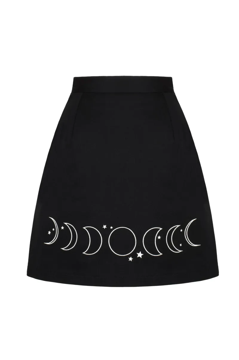 Hell Bunny Phaze Skirt Black Clearance