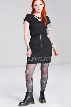 Hell Bunny Phaze Skirt Black Clearance