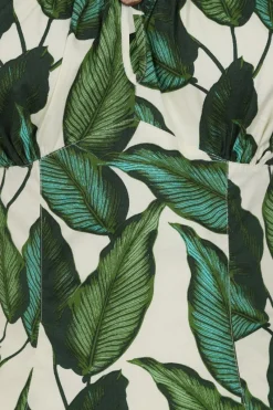 Hell Bunny Rainforest Top Ivory Outlet