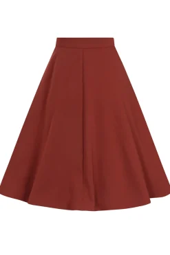 Hell Bunny Ravenwood Skirt Brown Hot