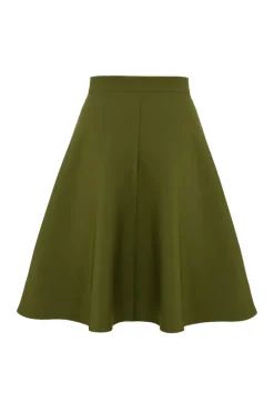 Hell Bunny Ravenwood Skirt Khaki Sale