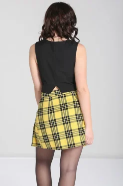 Hell Bunny Rebellion Waistcoat Black Hot