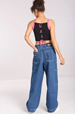 Hell Bunny Reese Jeans Blue Online