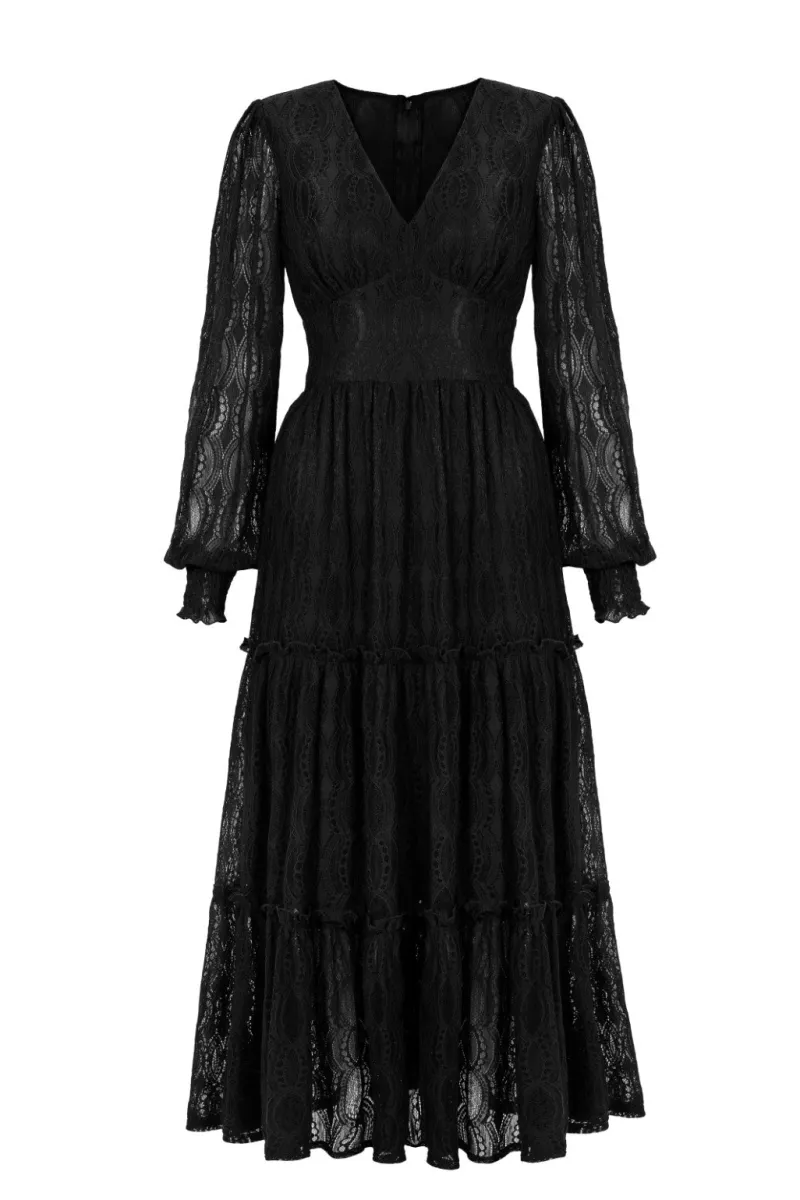 Hell Bunny Rhea Dress Black Discount