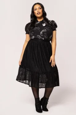 Hell Bunny Rhea Skirt Black Best