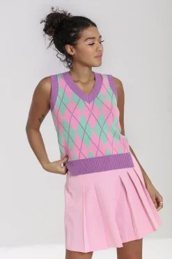 Hell Bunny Rhombus Vest MultiColour Outlet