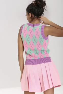 Hell Bunny Rhombus Vest MultiColour Outlet