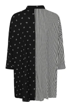 Hell Bunny Ribcage Oversized Shirt Black Outlet