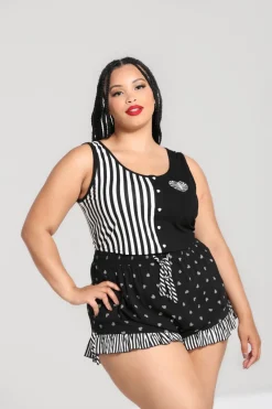 Hell Bunny Ribcage Shorts Black Hot