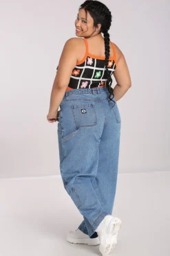 Hell Bunny Rider Jeans Blue Hot