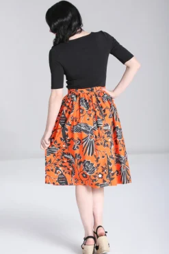 Hell Bunny Rio Skirt Orange Online