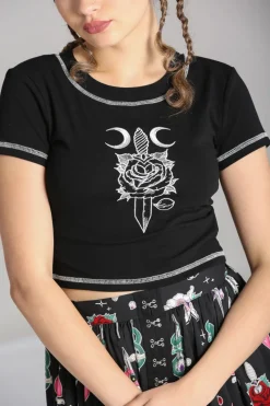 Hell Bunny Roesia Top Black