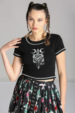 Hell Bunny Roesia Top Black
