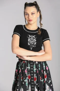 Hell Bunny Roesia Top Black