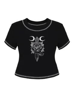 Hell Bunny Roesia Top Black