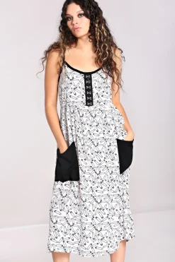 Hell Bunny Safety Pin Dress White Best