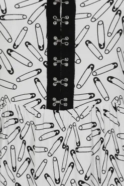 Hell Bunny Safety Pin Dress White Best